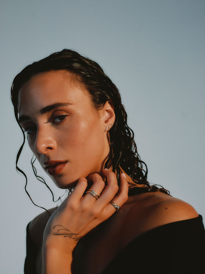 Elysia Whisper Diamond Duo Stud